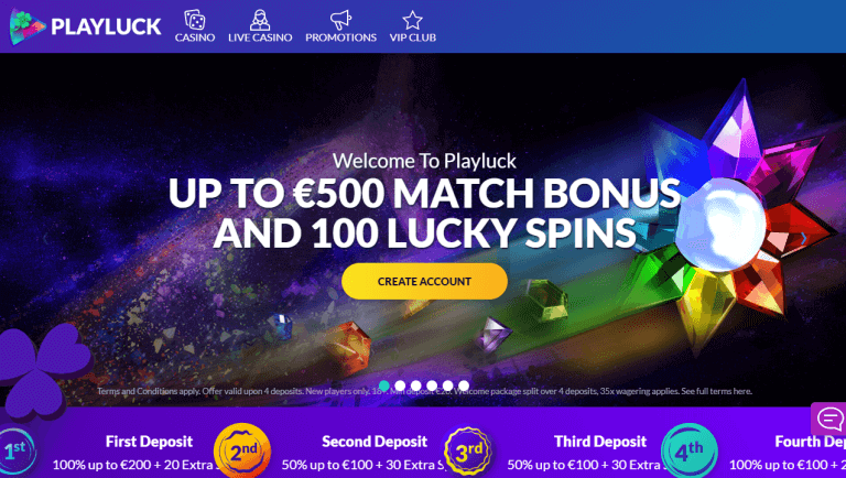 Playluck Homepage