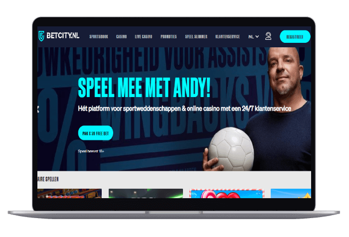 Betcity.nl mockup