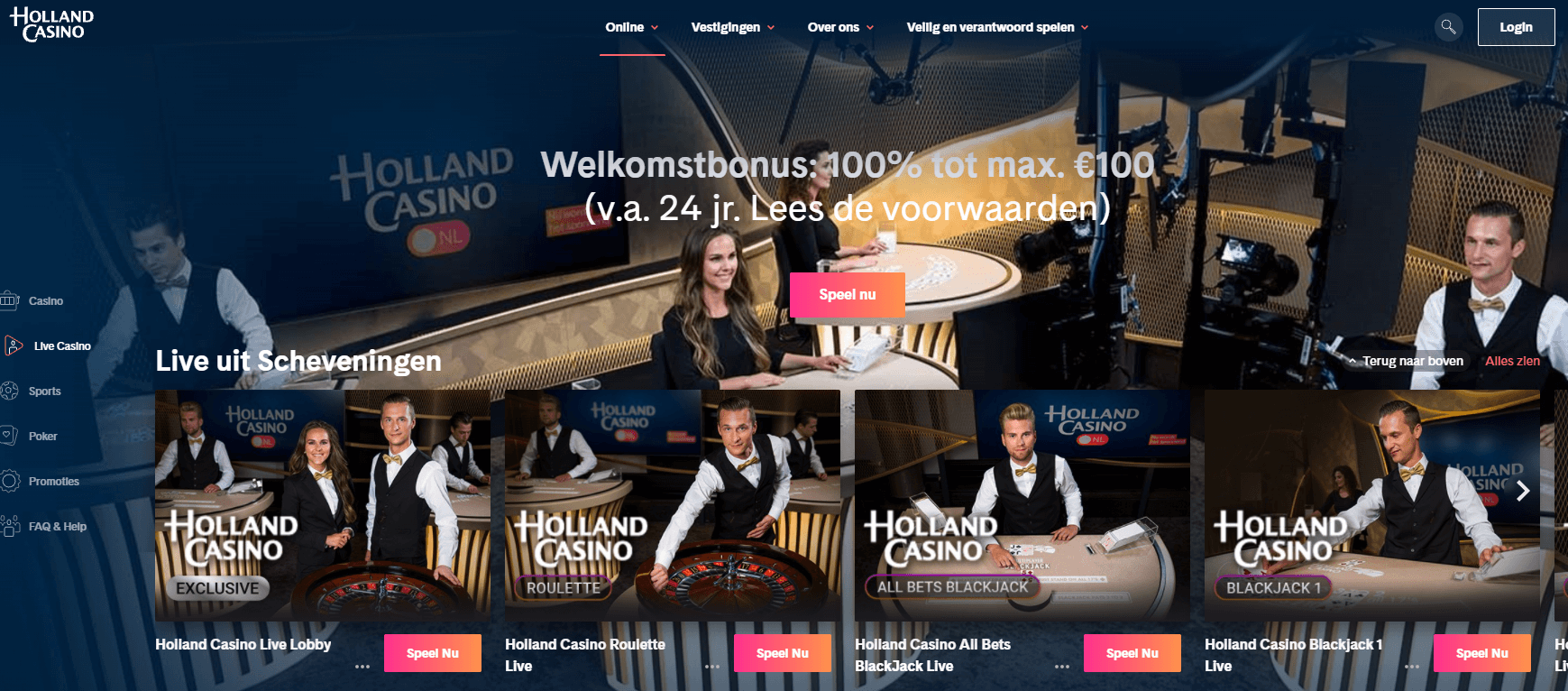 Holland casino homepagina