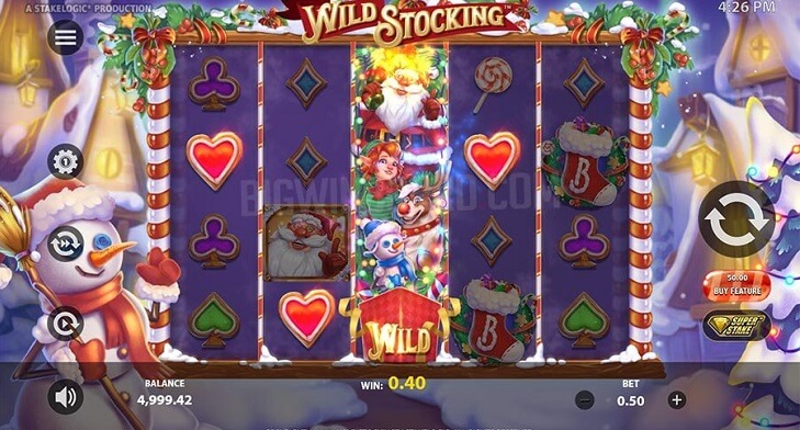 Wilt stocking slot gameplay