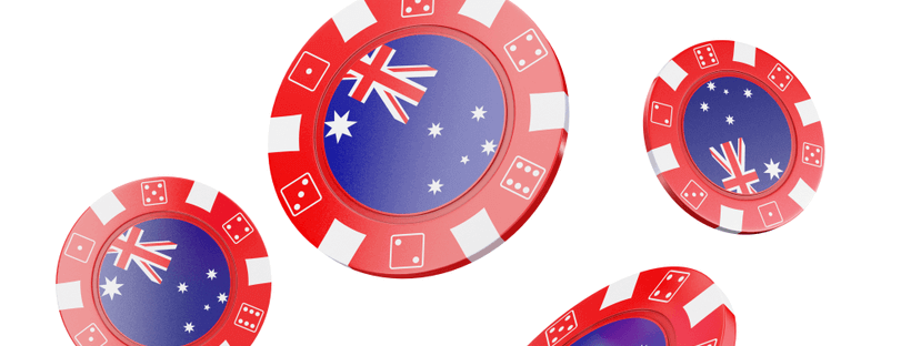 Image displaying casino chips with AU flag