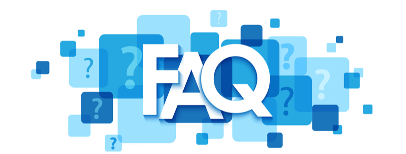 Image displaying the text FAQs