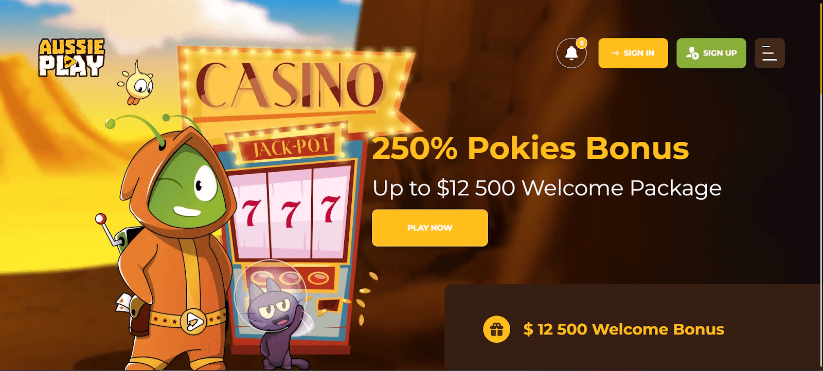 Aussie Play Casino Interface
