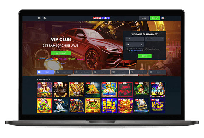 Megaslots Online Casino AU Mockup