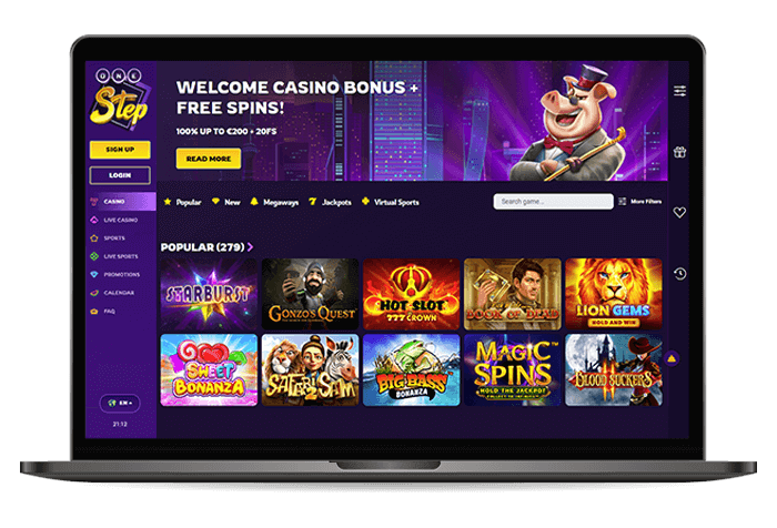 Onestep Online Casino Mockup NL