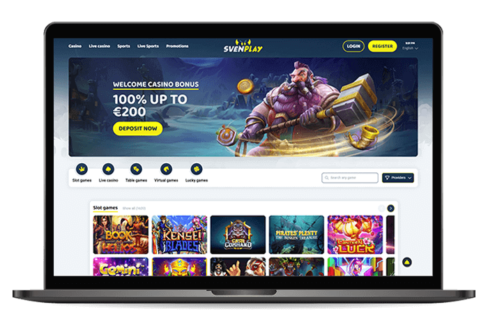 Svenplay Online Casino Mockup NL