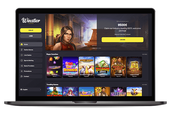 Winstler Online Casino NL Mockup