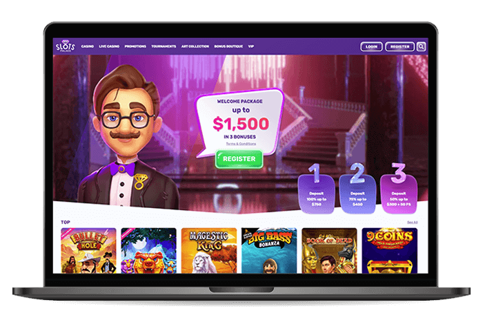 Slotspalace Online Casino Mockup AU 
