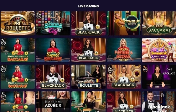 live casino spellen