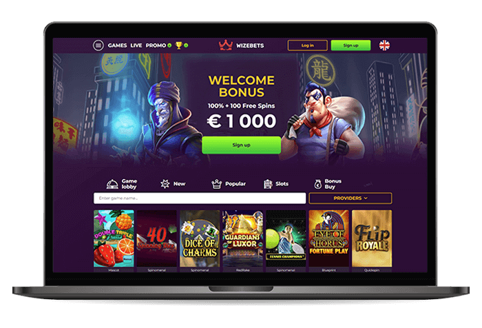 Wizebets Online Casino NL Mockup