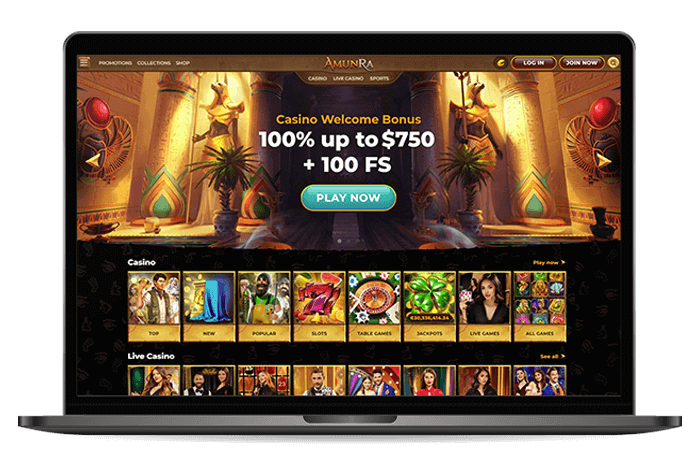 Amunra Online Casino AU Mockup V2