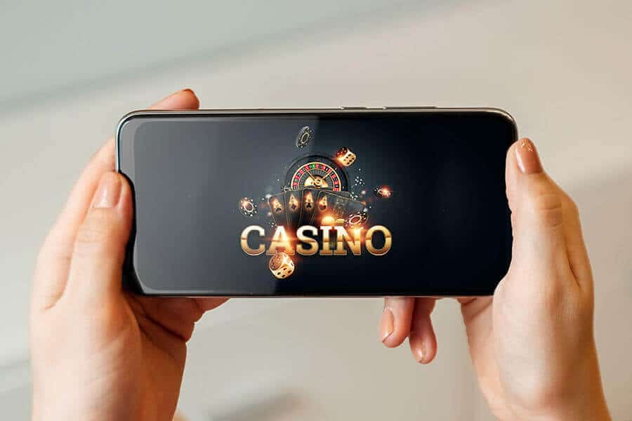 casino displaying on a iphone