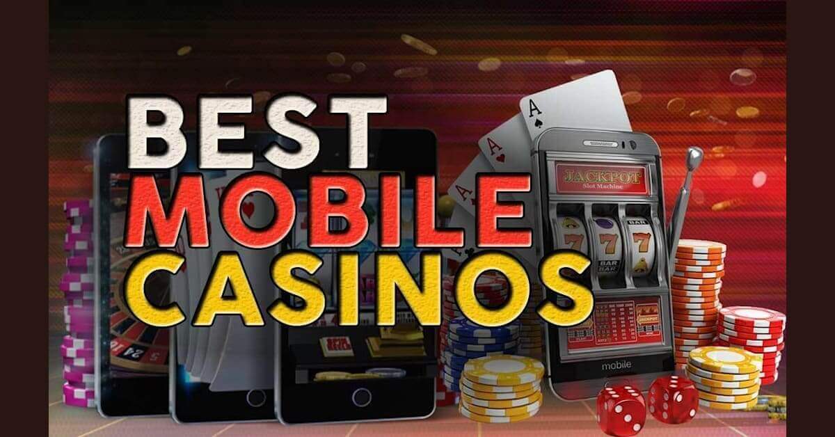animated picture of slot games iphones and tekst saying best mobile casino