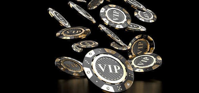 online casino chips displaying Vip
