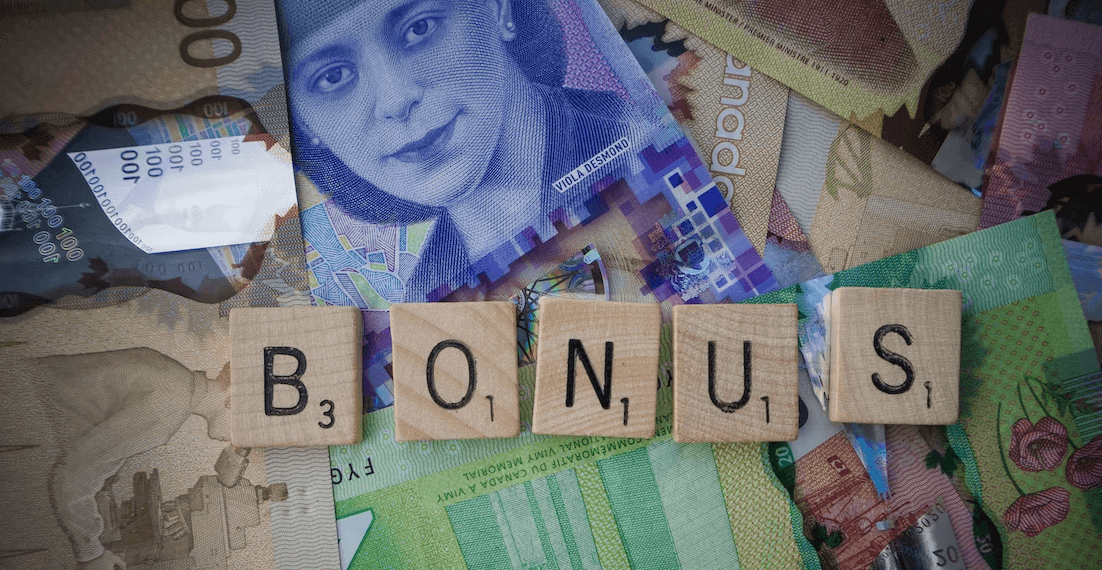 valuta met het woord bonus