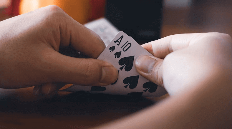 hands with cards