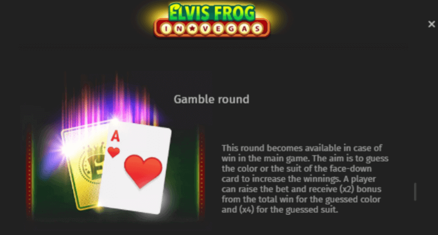 Elvis Frog in Vegas bonuses - gamble round