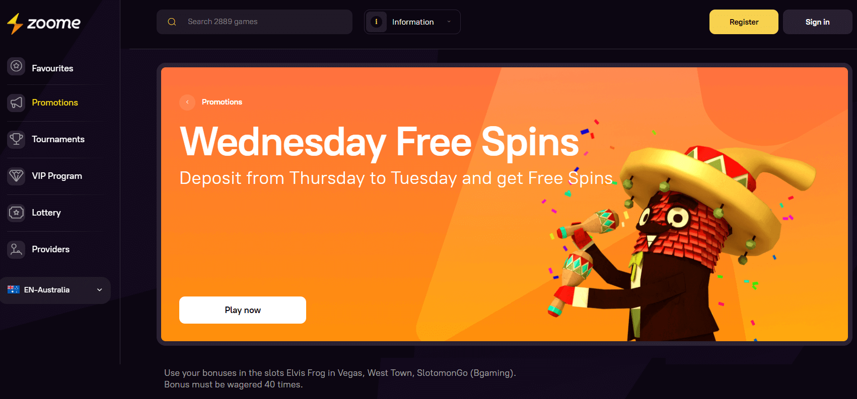 Wednesday Free spins