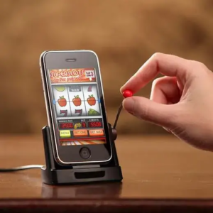 a iphone turned in a slot machine