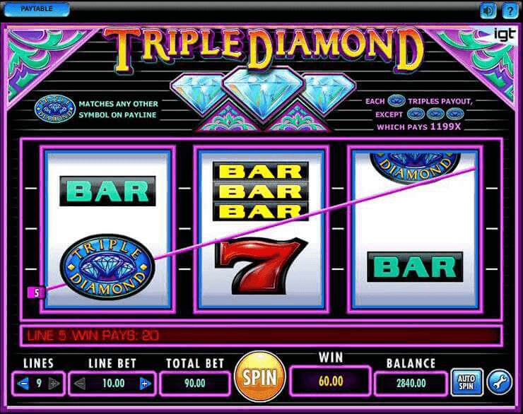 tripple diamond slot game for iphone