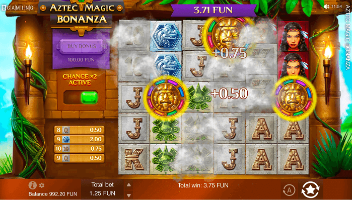 0.50 0.75 wins on the reels of the online casino pokie