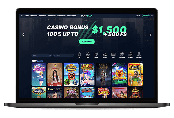 Playzilla Online Casino Canada Mockup