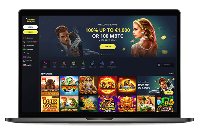 Goldenstar Online Casino Canada Mockup