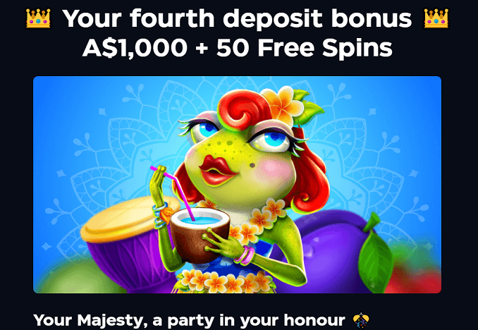 Fourth deposit bonus at the Online pokie Aloha King Elvis