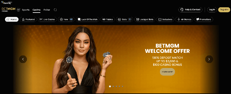 Igaming BetMGM Online Casino Welcome offer