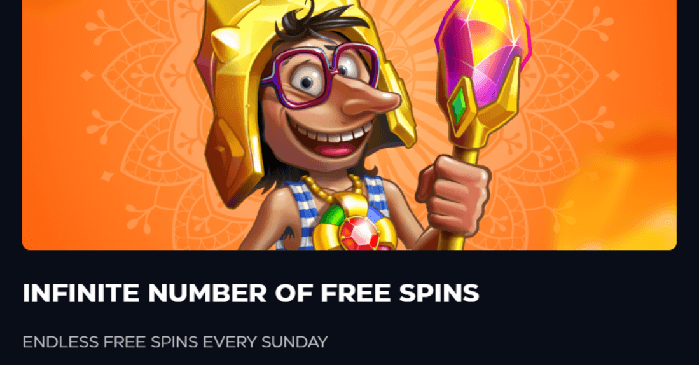 Infinite numbers of free spins on the online casino pokie Wildcash by Bgaming