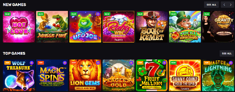 New and top games of N1 bet casinos