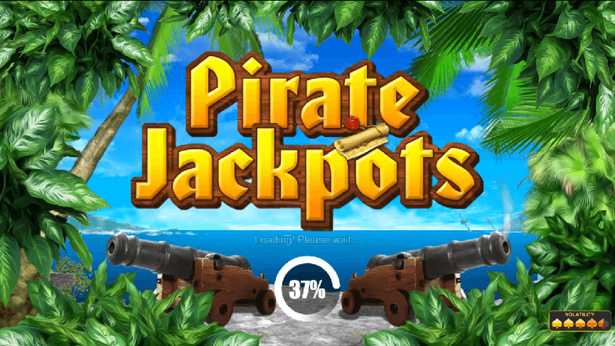 Pirate jackpots pokie loading screen
