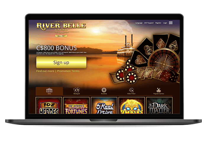 River belle casino canada mockup