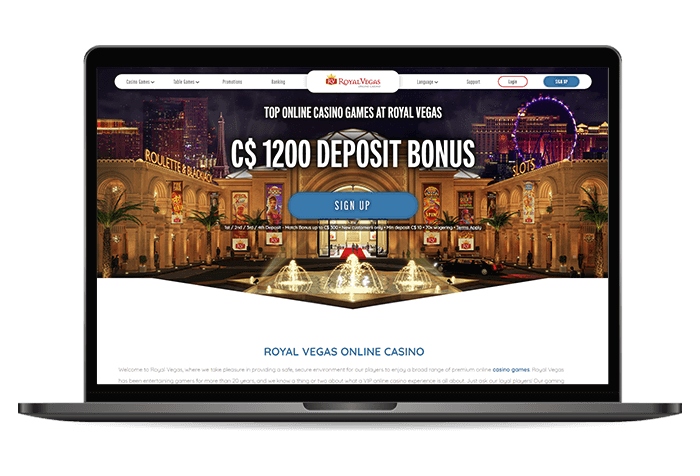 Royal Vegas Casino Canada mockup