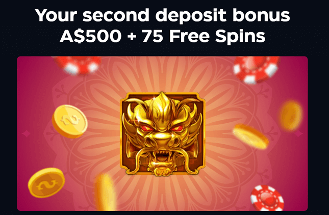 Second deposit bonus on 15 Dragon Pearls