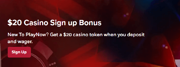 Sign up bonus for 20 $