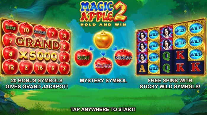 Starter screen at Magic Apple 2 Pokie