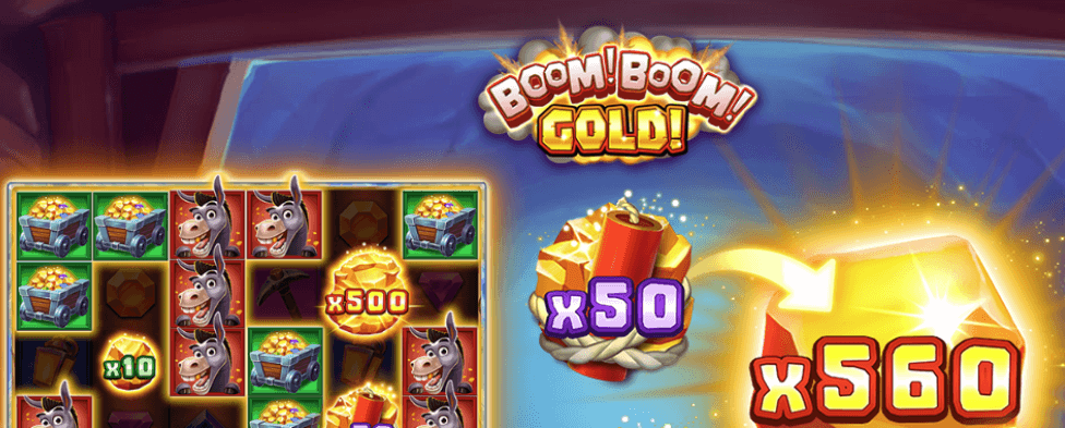 boom boom gold banner