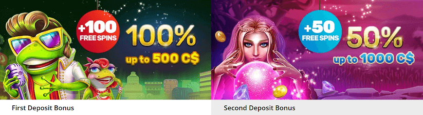 free spins bonuses for your first and second deposit on the fish tank pokies