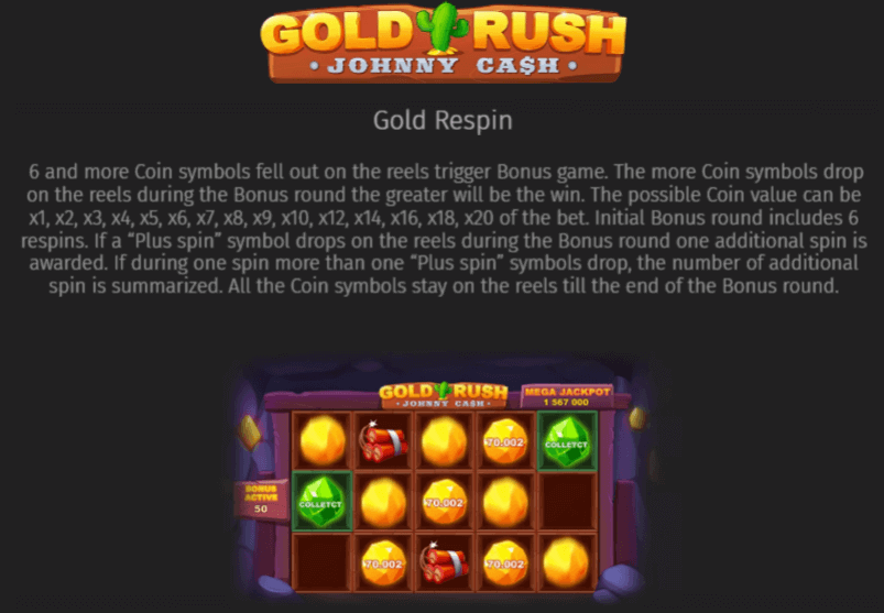 gold respin with explenation
