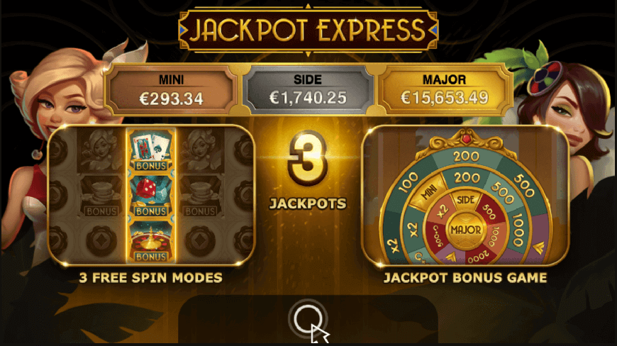 jackpot express pokie 3 free spins mode and jackpot bonus game