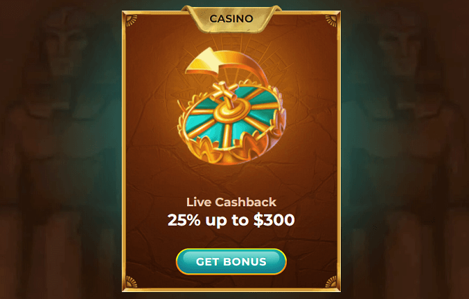 live cashback online casino games