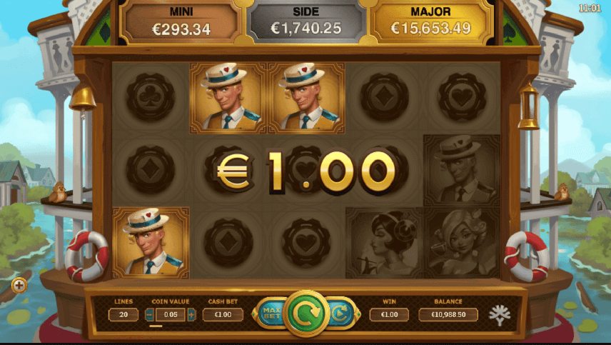 Pokie displaying what is worth a one EURO win