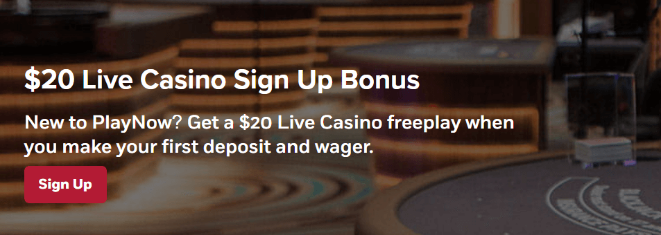 sign up bonus for the lic casino PLaynow