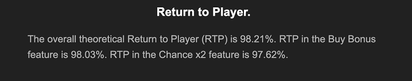 text saying return to player with some explanation