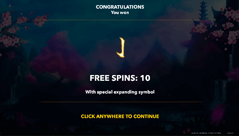 You have won 10 free spins online casino pokie