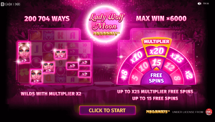 Free spins at The Lady Wolf moon Online casino pokie