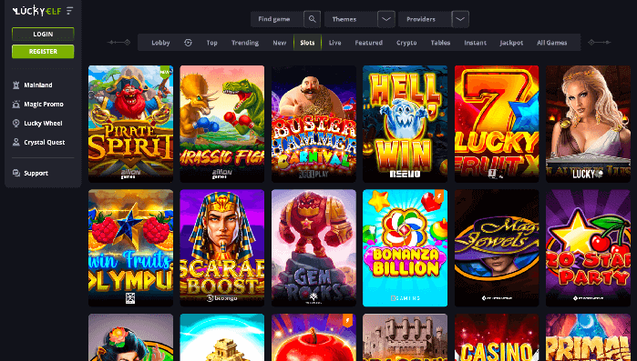 Online slots on the Australian Online Casino LuckyElf