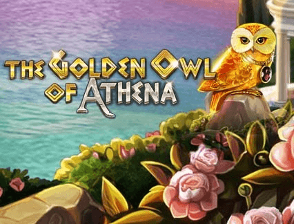 The golden owl of Athena Logo