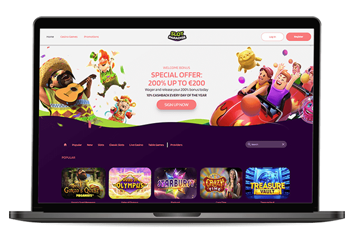 Slot Paradise Online Casino NL Mockup